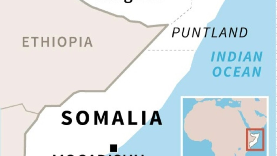 Map of Somalia locating Somaliland
