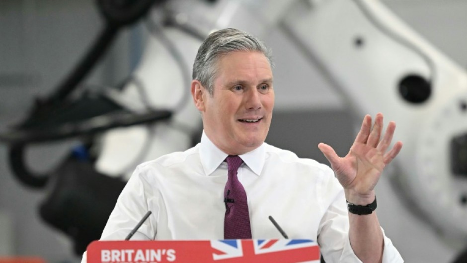 Labour leader Keir Starmer made his first public appearance of election year in Bristol, western England