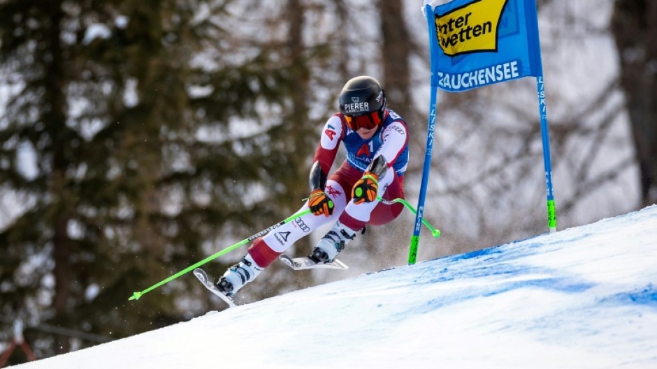 Cornelia Huetter swept to victory in the World Cup women's super-G in Altenmarkt-Zauchensee, Austria 