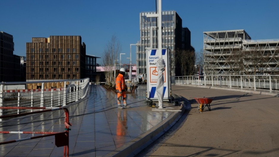 Construction of a section of the 2024 Olympic Village is running several weeks behind schedule