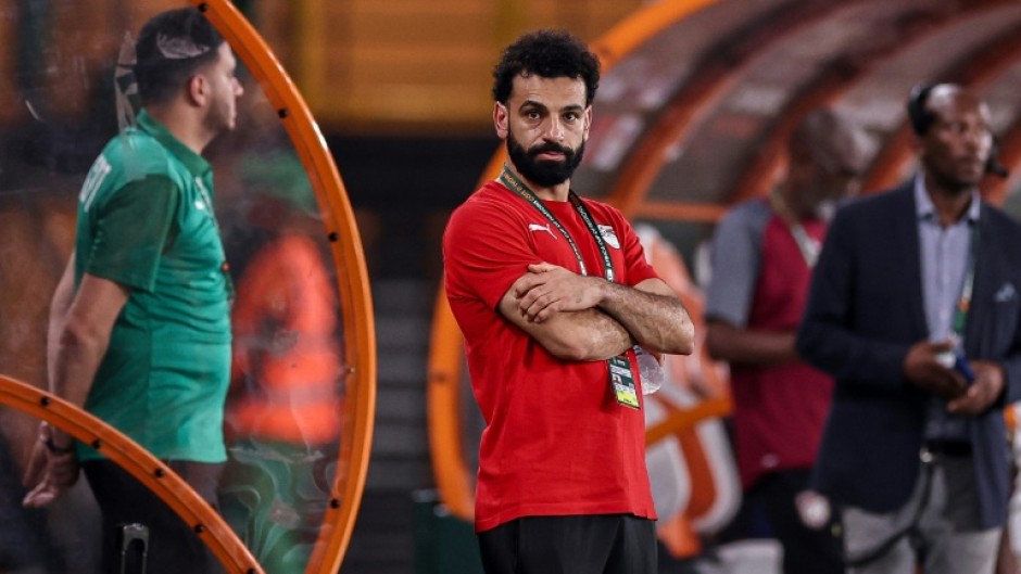 Mohamed Salah attended Monday's game between Egypt and Cape Verde in Abidjan