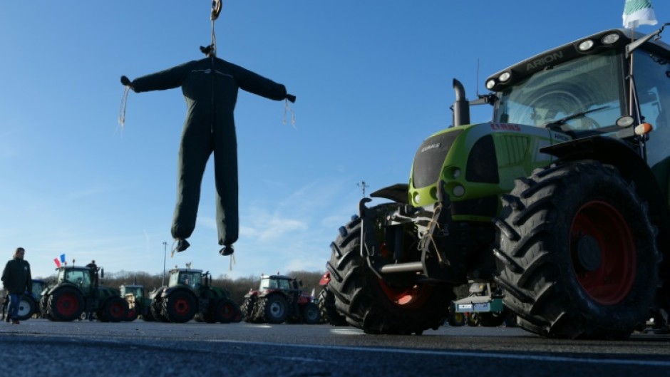 Some blockades and demonstrations have used macabre props like mock gallows