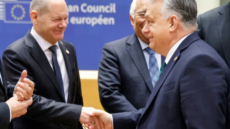 Hungarian PM Viktor Orban dropped his veto  on the EU's 50-billion-euros aid package for Ukraine