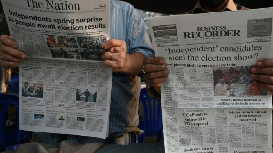 'Independents spring surprise' blared the headline of the English-language Express Tribune on Friday