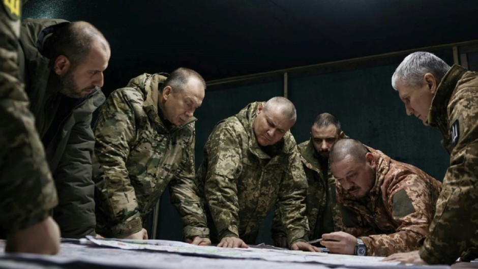 Ukraine's new commander-in-chief made his first visit to the front lines in his new post