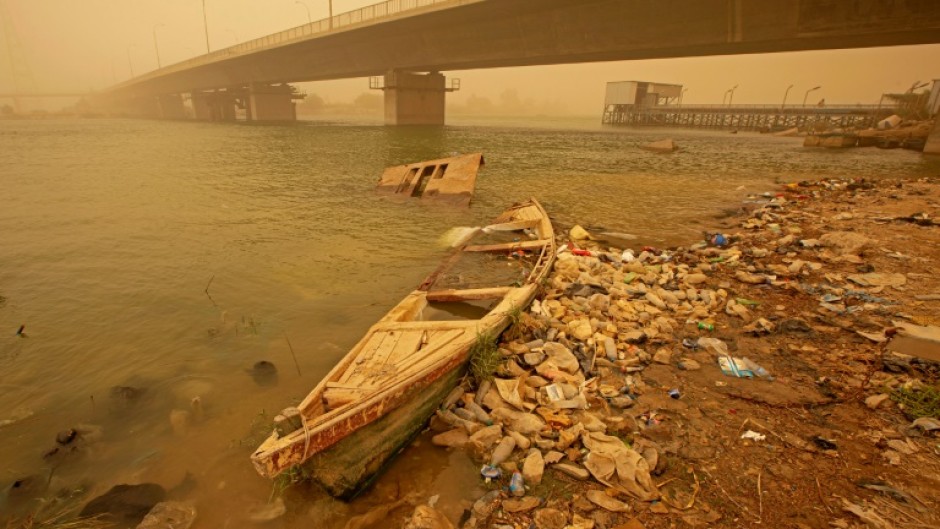 A sandstorm hits Iraq's southern city of Basra in November 2022