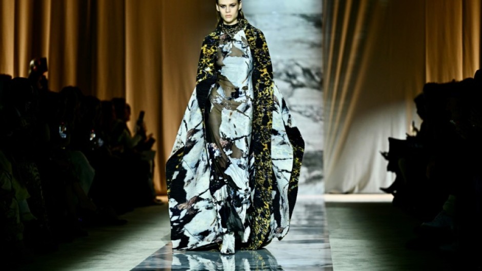 Animal prints are out this season at Roberto Cavalli in Milan