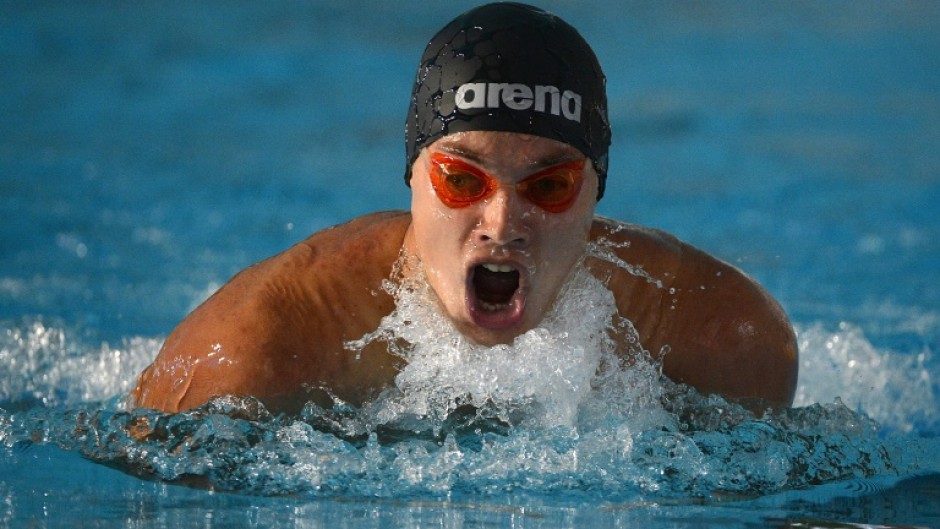 Paralympic swimmer Danylo Chufarov, in action in 2013, lost his home in the war in Ukraine