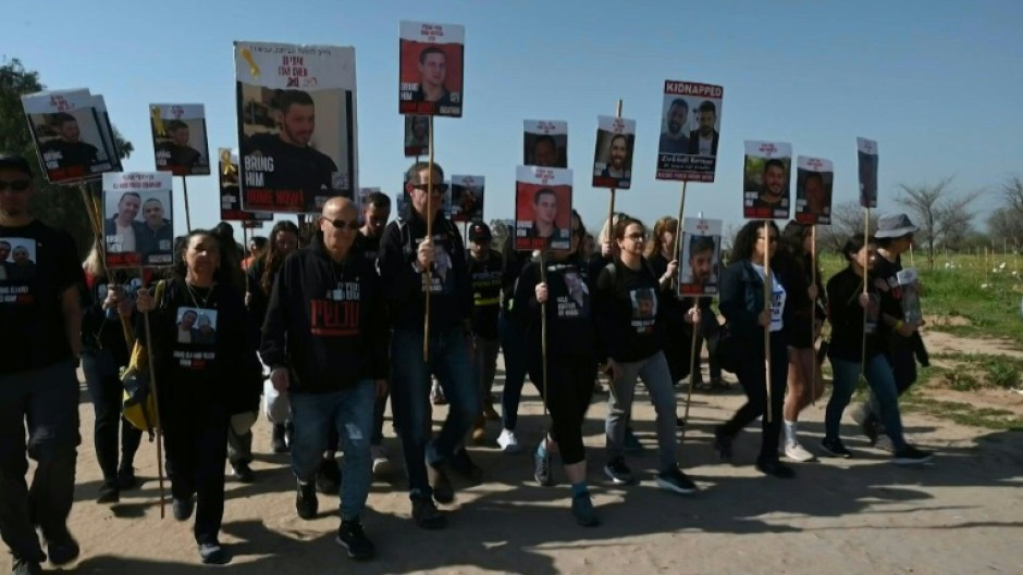 Israelis march to Jerusalem to call for release of hostages held in Gaza