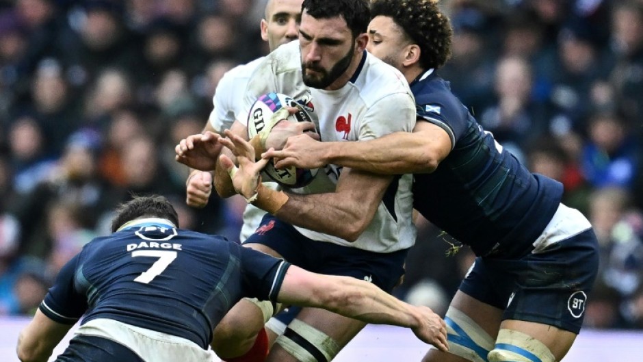 Charles Ollivon (C) made the first of his 41 France appearances in 2014