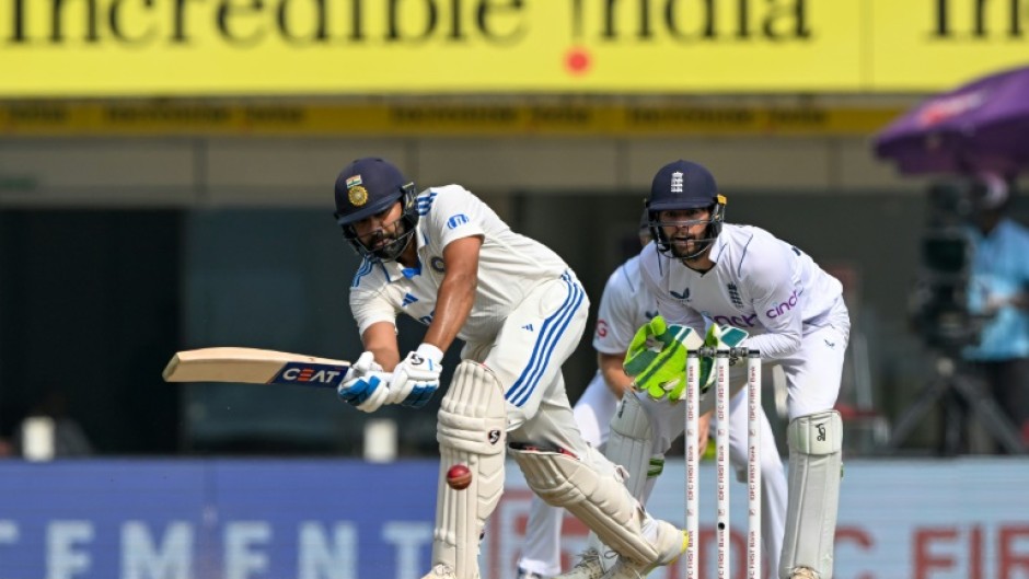 India's captain Rohit Sharma scored 55 as his side chase 192 for victory 