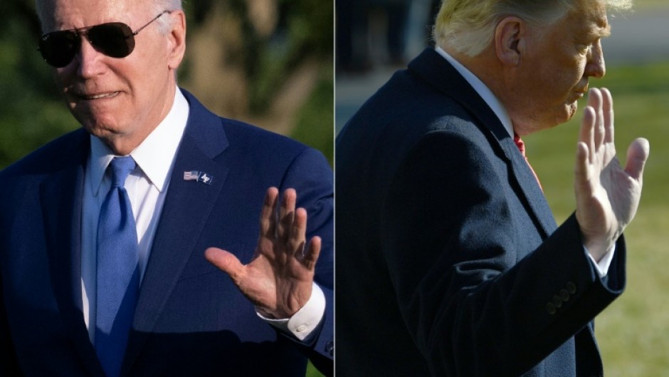 Joe Biden (L) and Donald Trump are both headed for Texas on Thursday