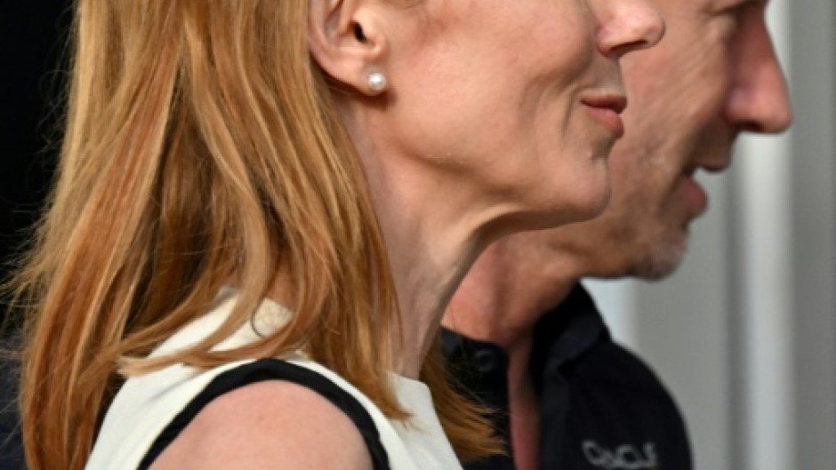 Christian Horner with his wife, former Spice Girl Geri Halliwell