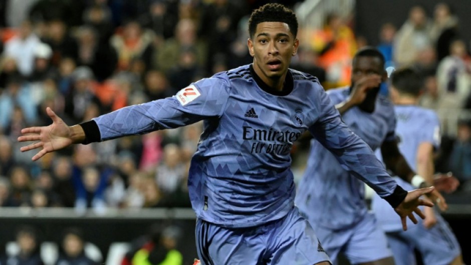 Real Madrid's Jude Bellingham was sent off after the match against Valencia had ended