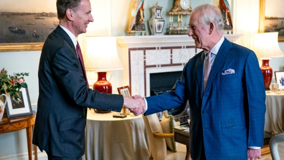 King Charles III, who is being treated for cancer, met UK finance minister Jeremy Hunt on Tuesday