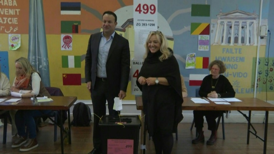 Irish leader Leo Varadkar votes in referendum on modernising constitution