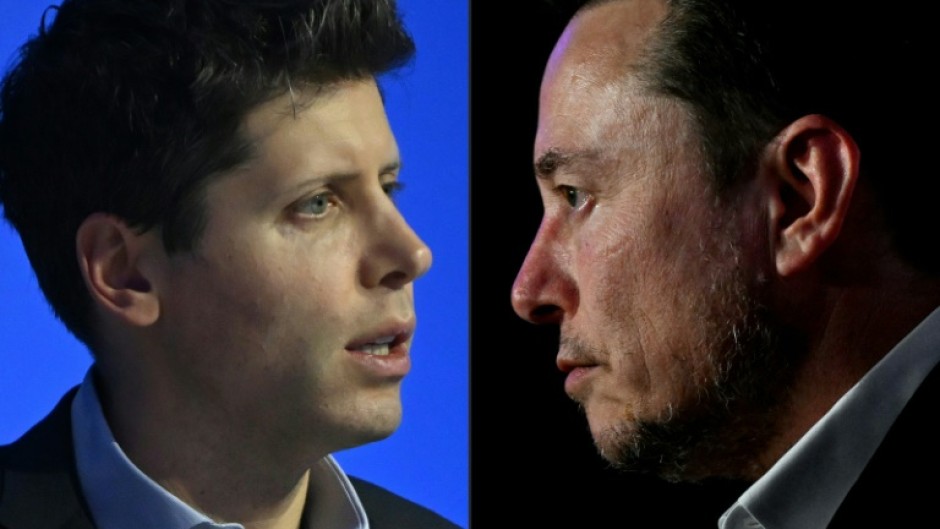 OpenAI CEO Sam Altman (L) argues in a legal filing that Elon Musk (R) is out to advance his commercial interests with a lawsuit 