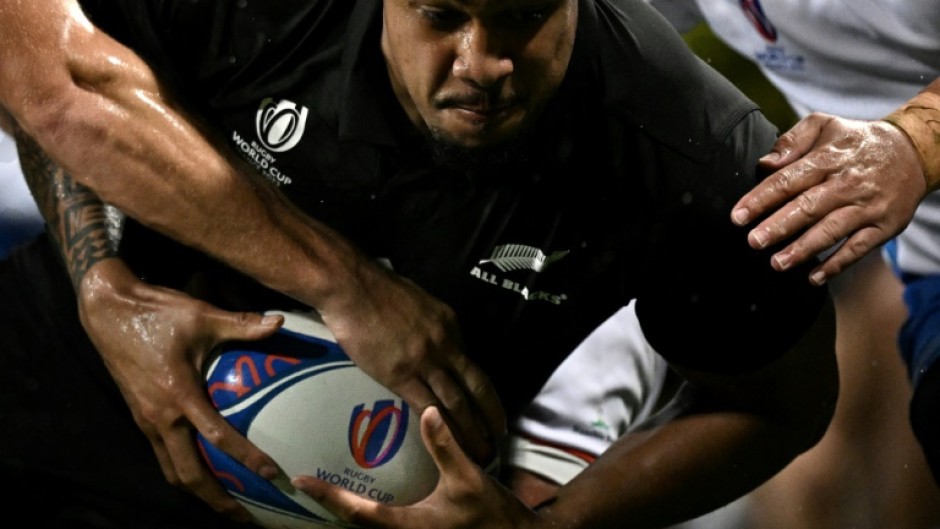 New Zealand winger Leicester Fainga'anuku at last year's Rugby World Cup