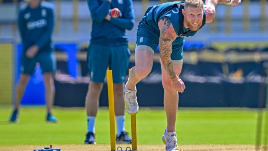 Stokes at practice ahead of the third Test cricket match between England and India in Rajkot in February 2024