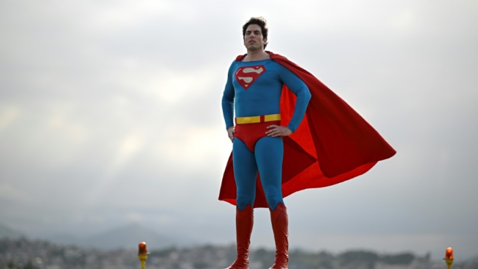 Leonardo Muylaert poses on a helipad during a hospital visit in Rio de Janeiro