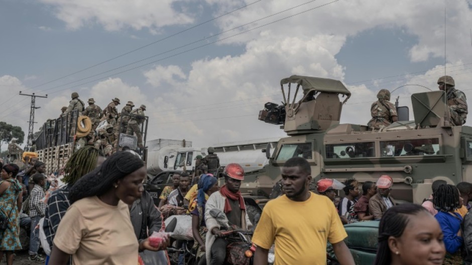 The Southern African Development Community (SADC) force deployed in DR Congo includes troops from regional military heavyweight South Africa, Tanzania and Malawi