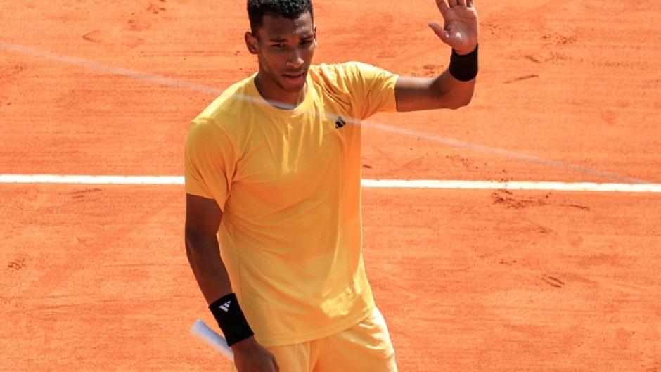 Canada's Felix Auger-Aliassime won his first-round match against Italy's Luca Nardi at the Monte Carlo Masters