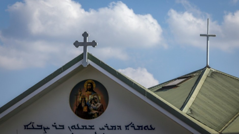 Crosses adorn the roof of the Christ the Good Shepherd Church in Sydney, site of a stabbing on April 16