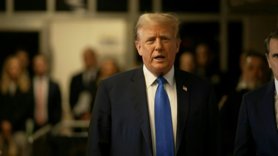 Trump calls cases 'Biden trials' as he arrives for opening statements at criminal trial