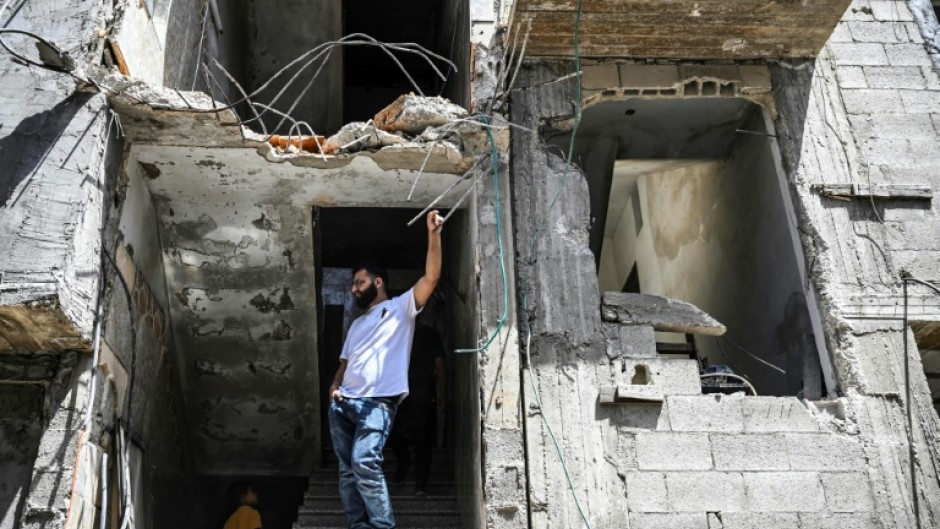 The damage after an Israeli raid on a refugee camp in the northern West Bank