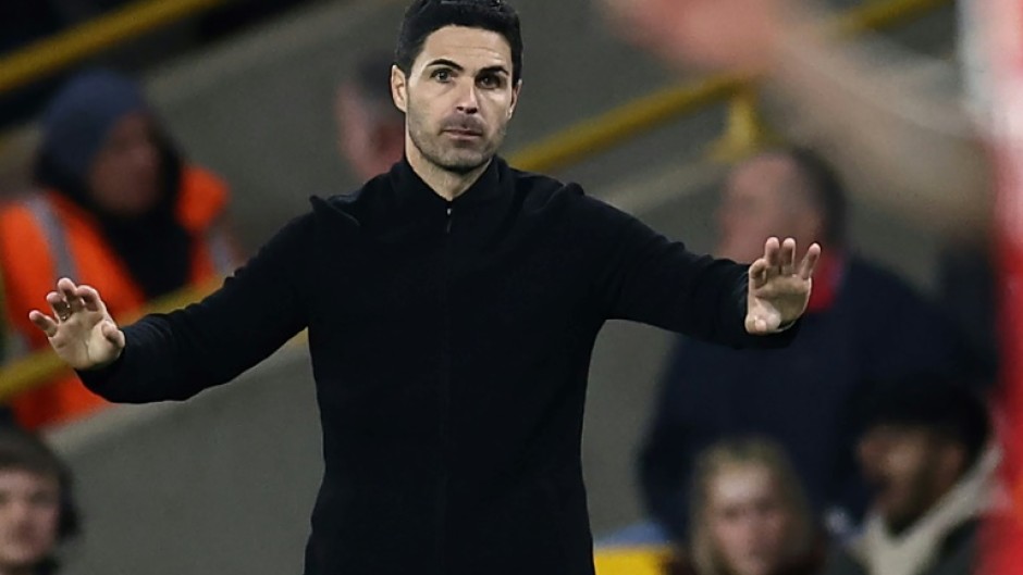 Mikel Arteta's Arsenal are top of the Premier League table