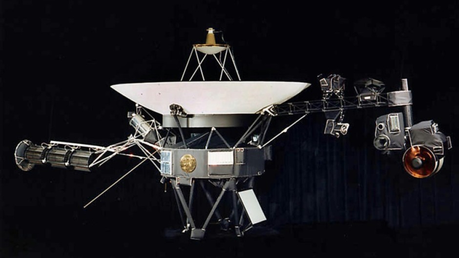 This NASA file image shows one of the twin Voyager spacecraft