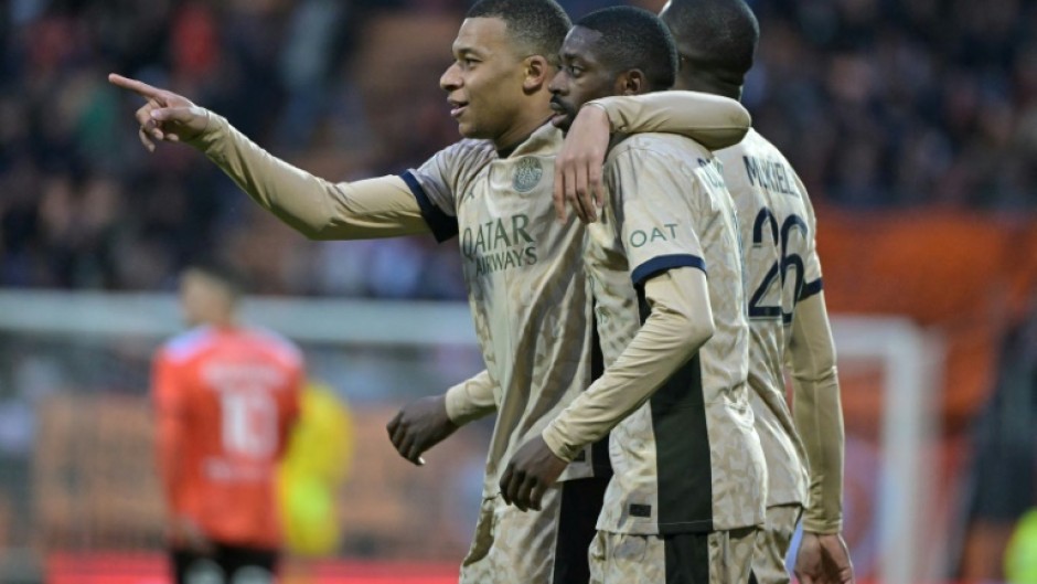 Kylian Mbappe and Ousmane Dembele starred as Paris Saint-Germain won 4-1 at Lorient