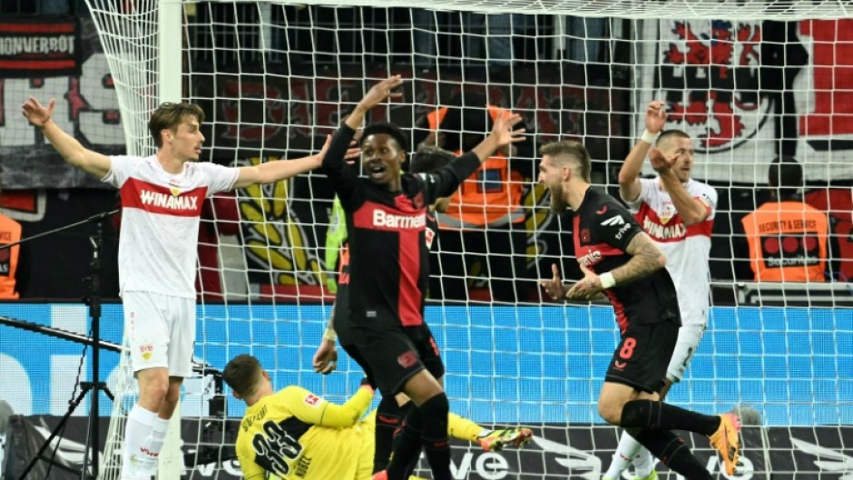 Bayer Leverkusen midfielder Robert Andrich scored in stoppage time to snatch a 2-2 draw with Stuttgart on Saturday.