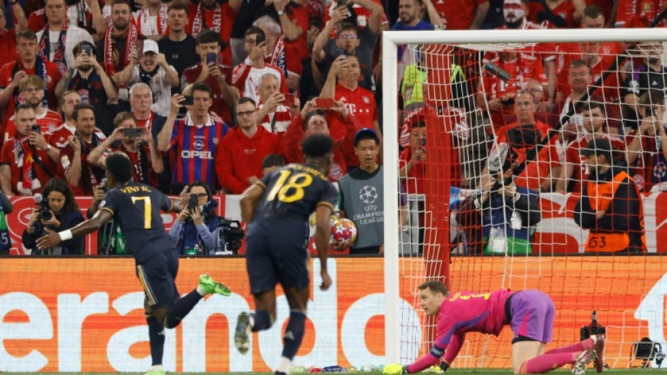 Real Madrid snatched a 2-2 draw in Munich thanks to Vinicius Junior (L) netting twice but Carlo Ancelotti needs his team to step it up