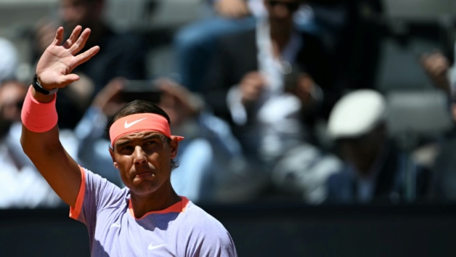 Rafael Nadal waved goodbye to fans in Rome, possibly for the last time, after being eliminated by Hubert Hurkacz