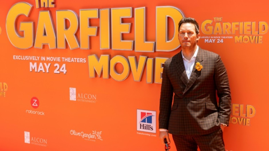 US actor Chris Pratt stars in 'The Garfield Movie'