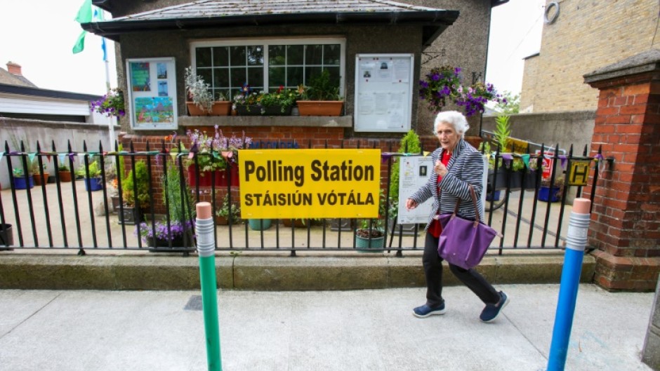 A polling station in Dublin. Ireland was voting in advance of June 9 when most of the EU's 27 nations will cast ballots for the bloc's parliament