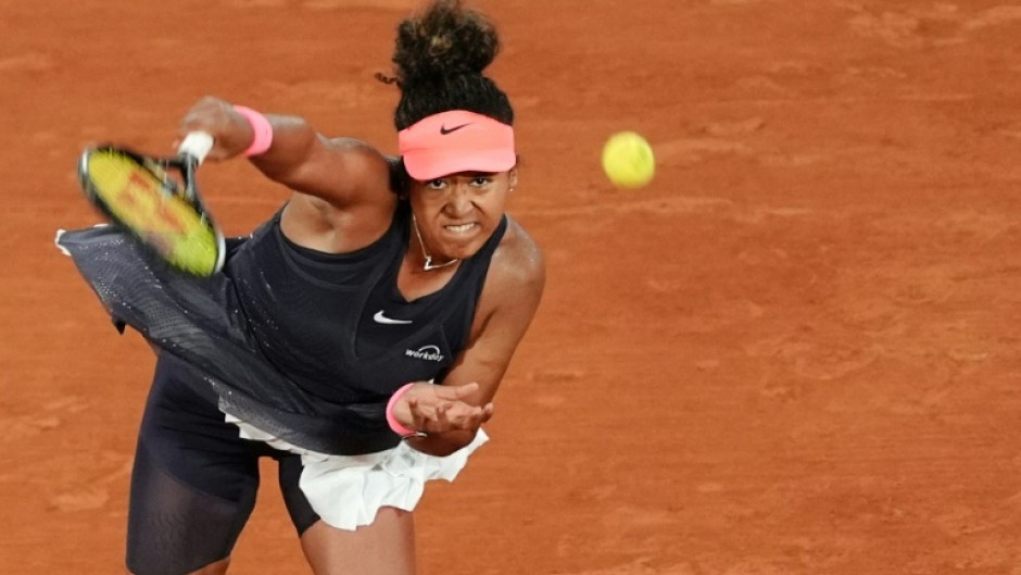 'Game for grass': Naomi Osaka in action against Iga Swiatek at the recent French Open 