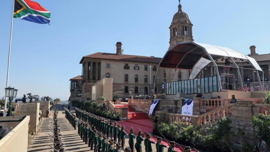 South Africa's new coalition government has just been unveiled, with the opposition receiving 12 of 32 ministries