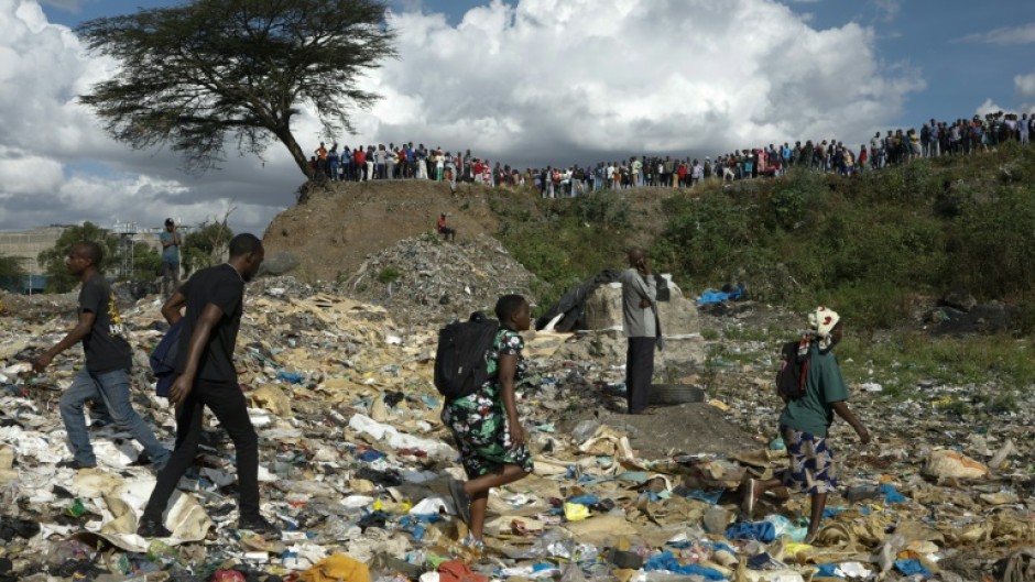 The bodies were pulled from rubbish-strewn water in an abandoned quarry in Mukuru 