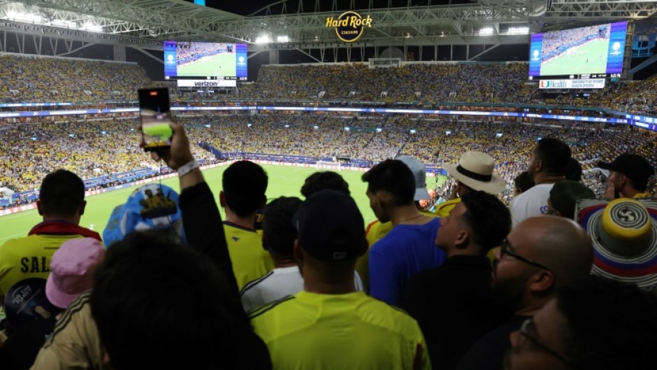 Ticketed fans were forced to watch Sunday's Copa America final from stadium walkways after supporters without tickets stormed into the venue