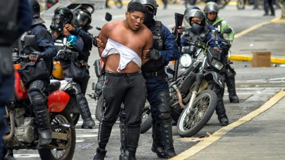 The Foro Penal human rights group says at least 177 people have been arrested 