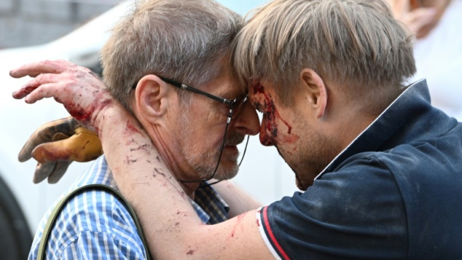 The attack on Lviv decimated a family, leaving only the father alive