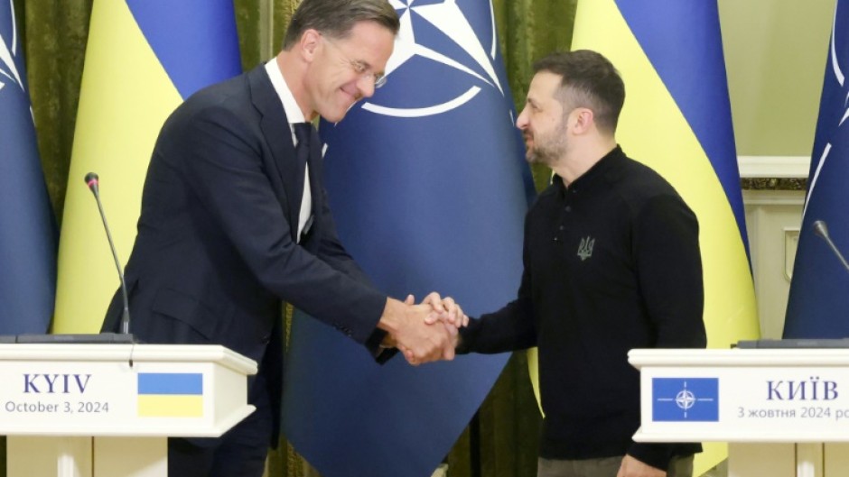 In a major show of support for Kyiv, Rutte was in the Ukrainian capital for his maiden trip in the new role
