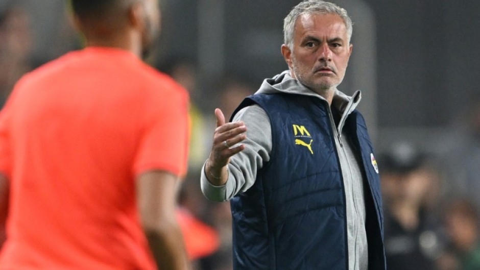 Fenerbahce's Portuguese coach Jose Mourinho was in charge at Manchester United from 2016 to 2018