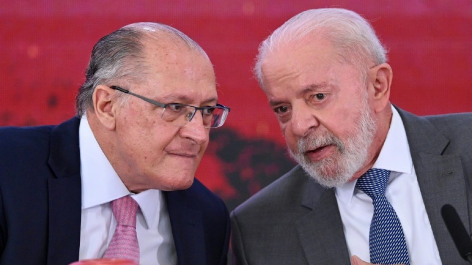 Brazilian President Luiz Inacio Lula da Silva (R) has been doing some work from hospital, leaving his Vice President Geraldo Alckmin (L) to pick up only a little of his workload
