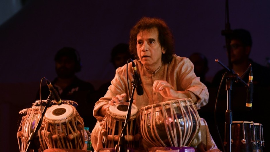 Zakir Hussain was credited with bringing India's tabla drum into the mainstream