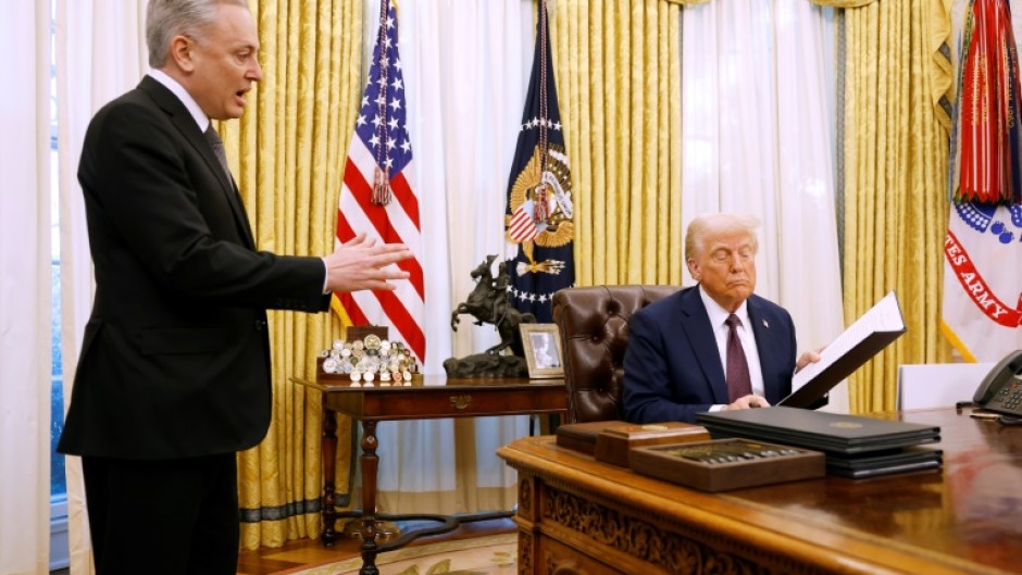 David Sacks, pictured in the Oval Office with Donald Trump, is the president's new AI Czar