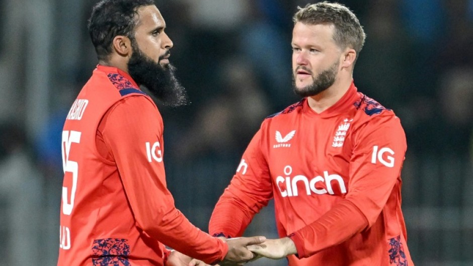 Adil Rashid (L) and Ben Duckett (R) starred as England kept their T20 series against India alive