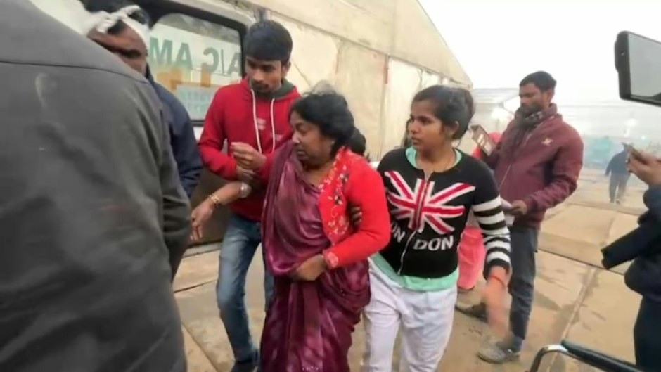 Injured arrive at hospital after 15 dead in India stampede at Hindu mega-festival
